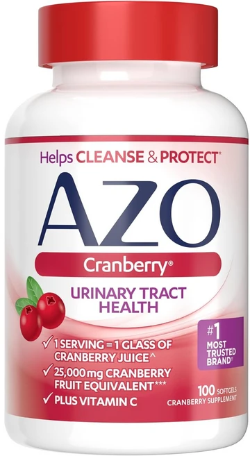 AZO Cranberry 에이조 크랜베리 유리너리 트랙트 헬스 100정 2팩, 1개 - 쿠팡
