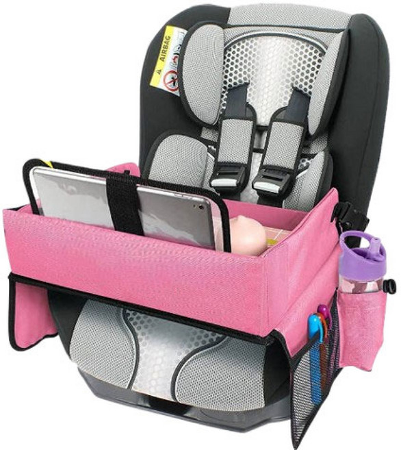 오와열컴퍼니 유아 차량 접이식 카시트 트레이, 1개, 핑크