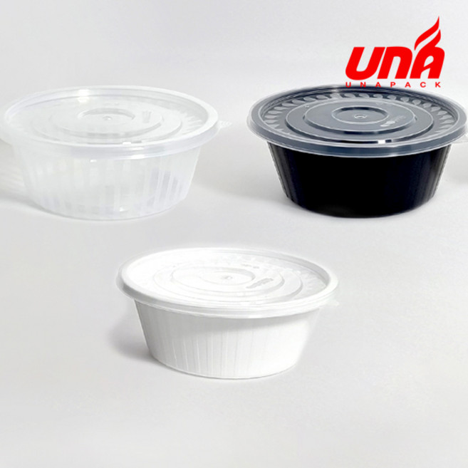 사출 195파이 중 미니탕용기, 블랙 사출 195파이 중, 1세트, 300세트