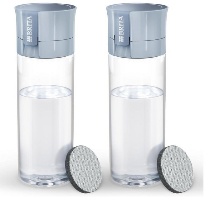 휴대용 물통 보틀 600ml 600ML 4개 분사 여행용물병 실리콘 구성 카트리지 이중