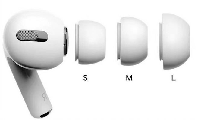 에어팟 프로 이어팁 1세대 2세대 호환, 화이트, 1개