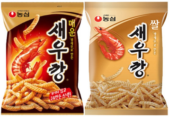 농심 매운새우깡 90g 10봉+쌀새우깡80g 10봉(총20봉), 170g, 1세트
