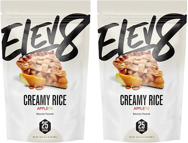 크림오브라이스 애플 파이 맛 CREAMY RICE Apple Pie 맛 화물 보충제 부드러운 간편 파우더 쉐이크, 2개, 865g