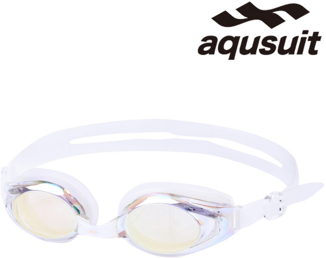 국내생산 아퀴스트 김서림방지 안티포그 미러코팅 물안경 어린이 청소년 성인 수경 TG-2500MR, 골드크리아, 1개