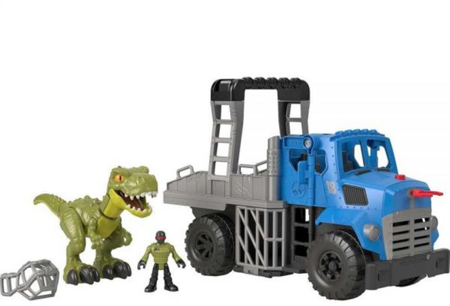 [4] Jurassic World Toys 이매지넥스트 쥬라기 월드 T. rex 공룡 운반 차량 장난감, 1개