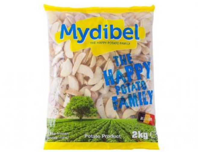 냉동감자튀김 반달 웨지스킨온 마이디벨, 2kg, 5개