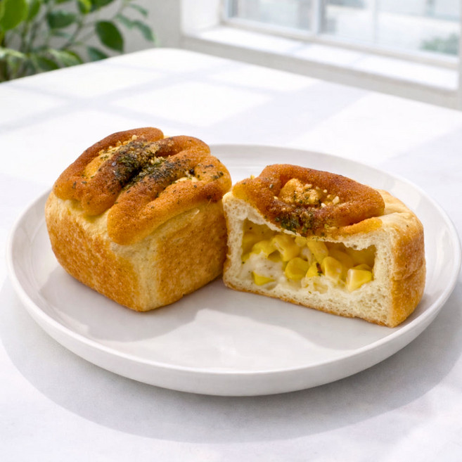 아기도 먹기 좋은 라이글 국내산 쌀빵 저당 다이어트 우리쌀 식사대용 유기농 비건 콘치즈 미니 식빵, 5개, 70g