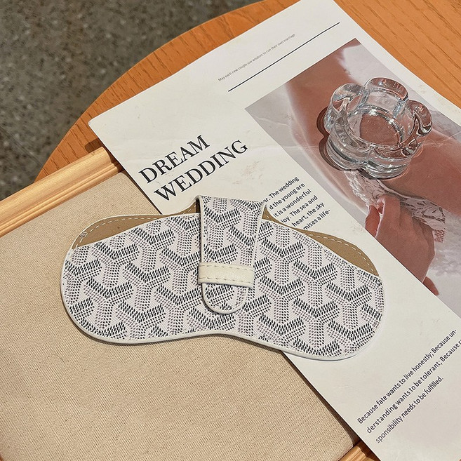 휴대용 선글라스케이스 안경 보관함 가죽 선글라스파우치 선글라스 분실방지 목걸이형