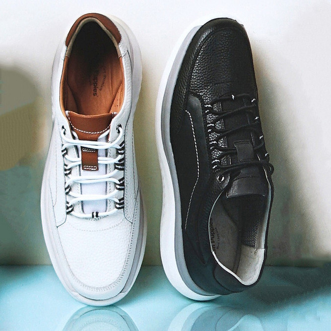 허쉬파피 NC경산점 남성 초경량 클라우드 캐주얼 스니커즈 (천연소가죽 5cm) M3R559GS