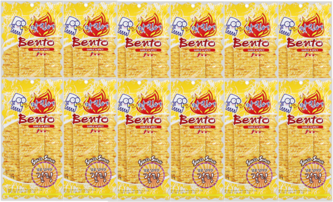 벤또 맛징어 갈릭&스파이시 12g, 12개