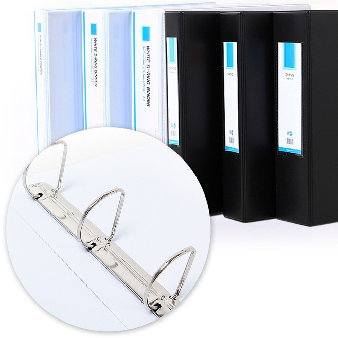 A4 고주파 D링 바인더, 3cm, 흑색