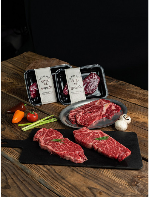 [믿어보소] 한우 암소 1+등급 채끝 수비드스테이크, 1개, 200g