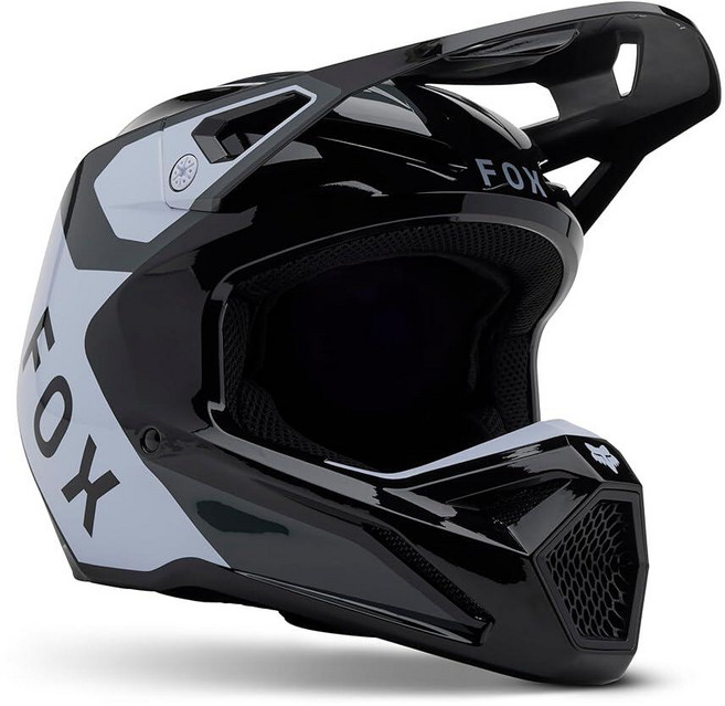 Fox Racing 유니 V1 Motocross 더트 바이크 헬멧 블랙 XS, 블랙 린