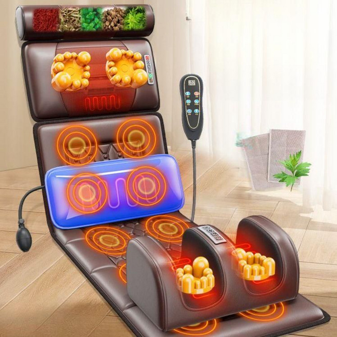 안마매트 마사지패드 공기압 전신 부모님 선물 쿠션 허리 등, 12모드