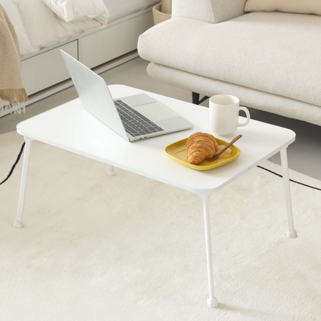 리스페토 높이가 높은 접이식 다용도 좌식 테이블, 올화이트