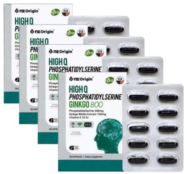두뇌엔 포스파티딜세린 포스파디딜세린 포스타디딜세린 코스트코, 30정, 4개