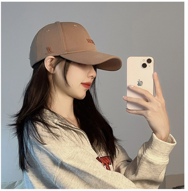 돈워리 남여공용 얼굴작아보이는 하드캡 야구 모자 긴챙 깊은 볼캡