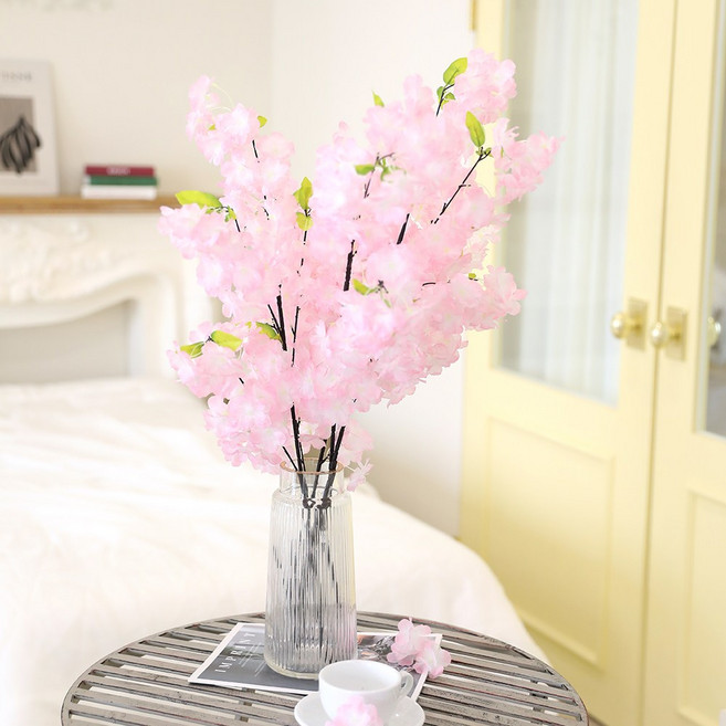 인테리어 조화나무 가지 소품 고급 벚꽃 조화가지, 1개, 클래식벚꽃가지 1P