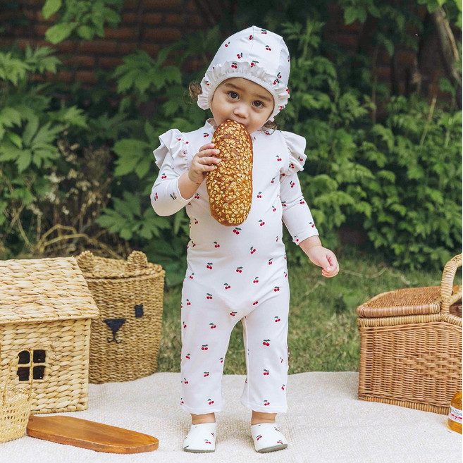 쿵스쿵스 아기 래쉬가드 올인원형 유아 수영복 일체형 UV 전신수영복