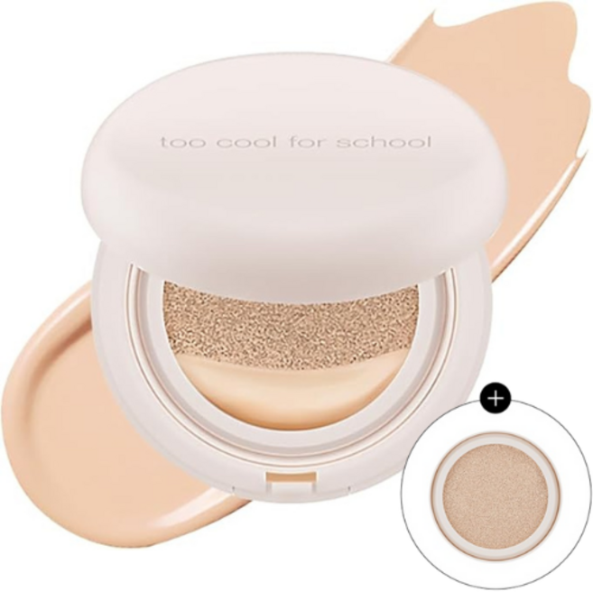 too cool for school nude fit CUSHION氣墊粉餅 輕薄透氣 持久定妝 自然柔霧妝感, 2C Cool Petal, 1個