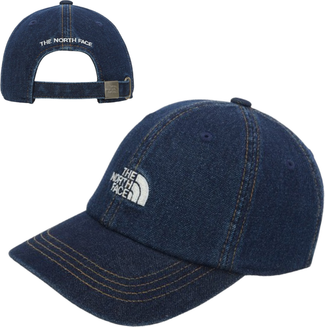 [매장판] 노스페이스 키즈 모자 로고 데님 볼캡 인디고 NE3CR50S