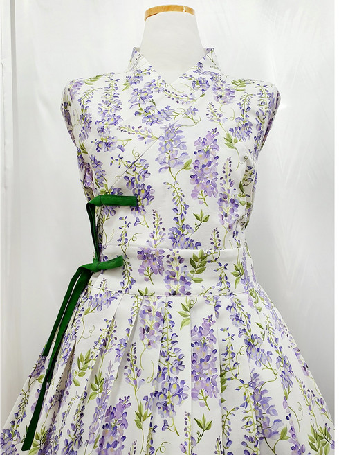 자화정 철릭 원피스 생활 개량한복 사이즈 추가 가능 빅사이즈 [이리스]