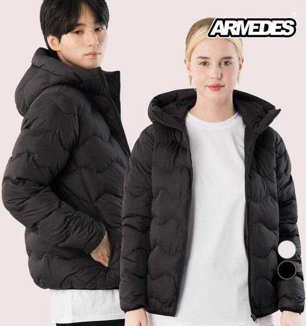 아르메데스 남녀공용 경량 패딩 후드 자켓 AR-616