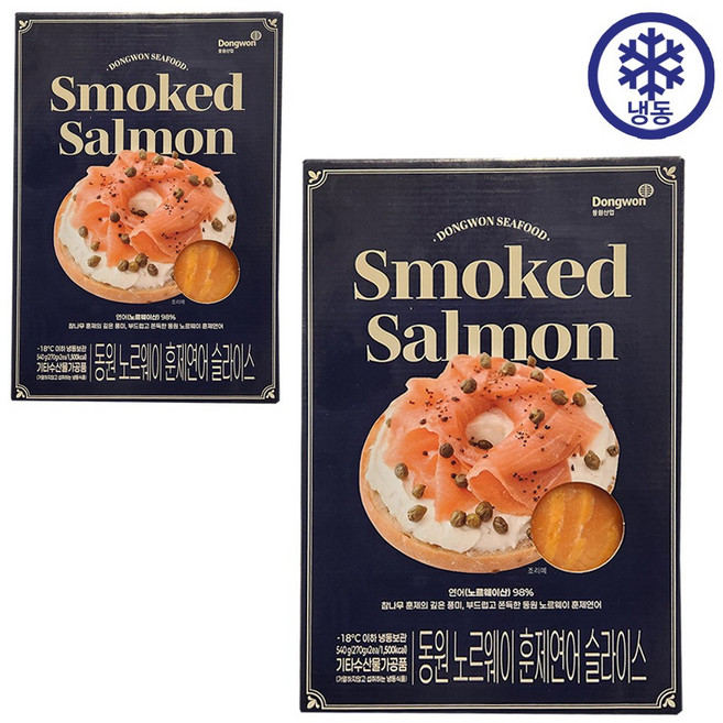 코스트코 동원 훈제연어 슬라이스, 2개, 540g