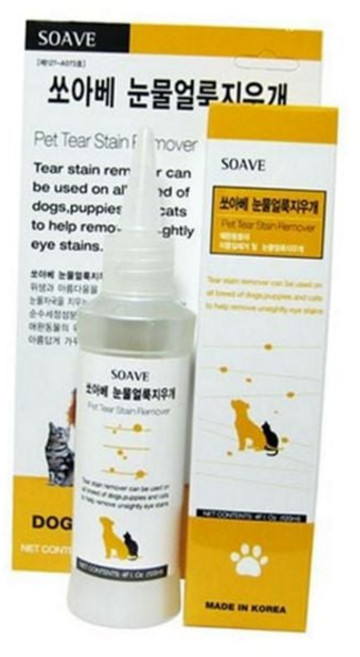눈물자국 반려동물 눈물 지우개 클리너 반려동물 눈물 얼룩제거제 강아지 고양이 986000ea (개), 본상품