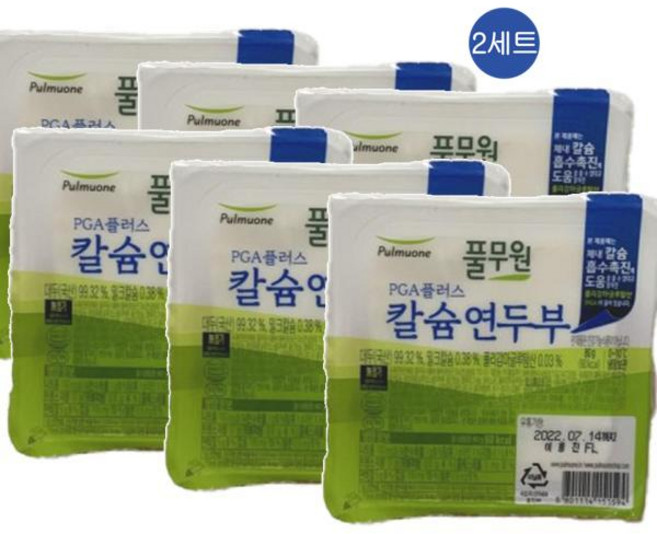 풀무원 칼슘연두부, 12개, 80g