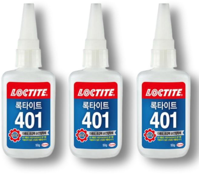 록타이트 401 순간 접착 50g, 3개