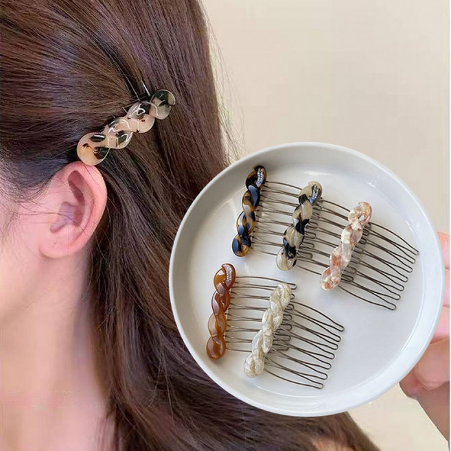 ZMBIRD 5종세트 심플 꼬임 잔머리 헤어빗핀 N999