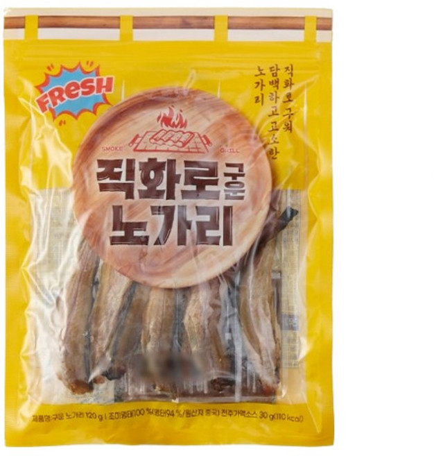 오천산업 직화로 구운 노가리 (소스포함) 150g, 1개, 120