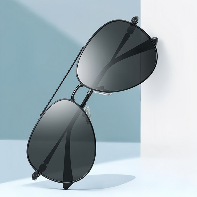 자외선 차단 편광 변색 보잉 선글라스 실내 야간 착용가능 등산 낚시 자전거 운전필수 남여공용 1개