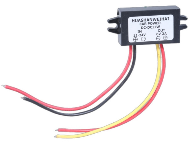 벅 컨버터 12V 24V ~ 6V 3A 2A 1A 스텝 다운 24V-6V 벅 트럭 자동차 전력 공급 전압 조정기, 1개