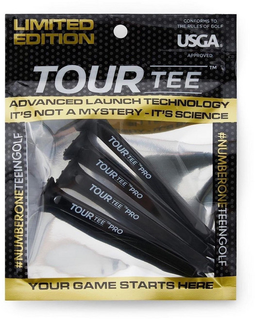 TOUR TEE PLUS 高爾夫球釘, PRO TOUR TEE(黑), 1套