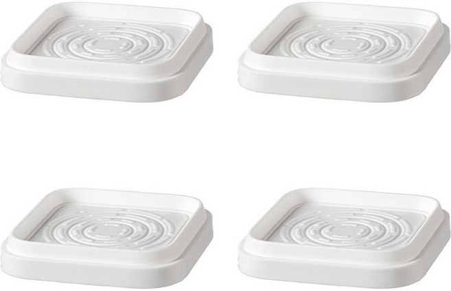 FaSoLa 洗衣機底座架 增高減震腳墊, 1個, 洗衣機靜托腳墊4個裝