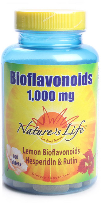 Nature's Life 生物類黃酮膳食補充錠 1000mg, 100顆, 1罐