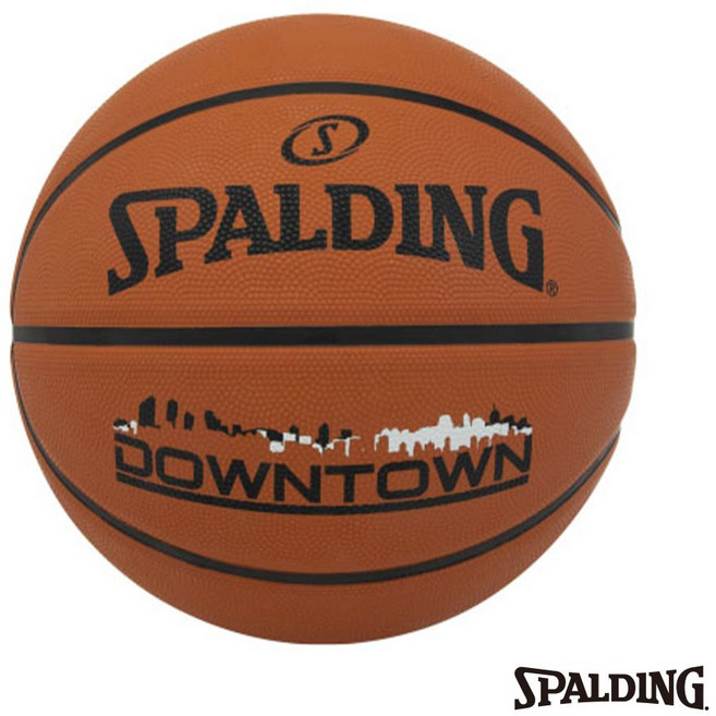 SPALDING 斯伯丁 SP DownTown 橡膠款 籃球 7號 SPA84363, 1個