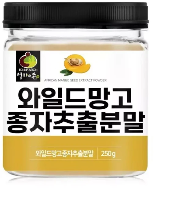 엄마애손 와일드망고 추출분말 250g가루 망고분 씨앗분, 1개, 250g