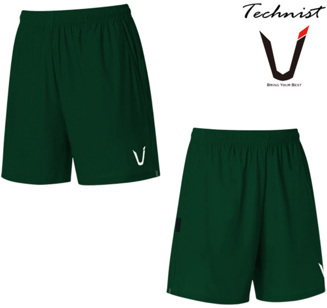 테크니스트 배드민턴 우븐 반바지 여성 3부 남성 4부 팬츠 다크 그린 TNP66029DG