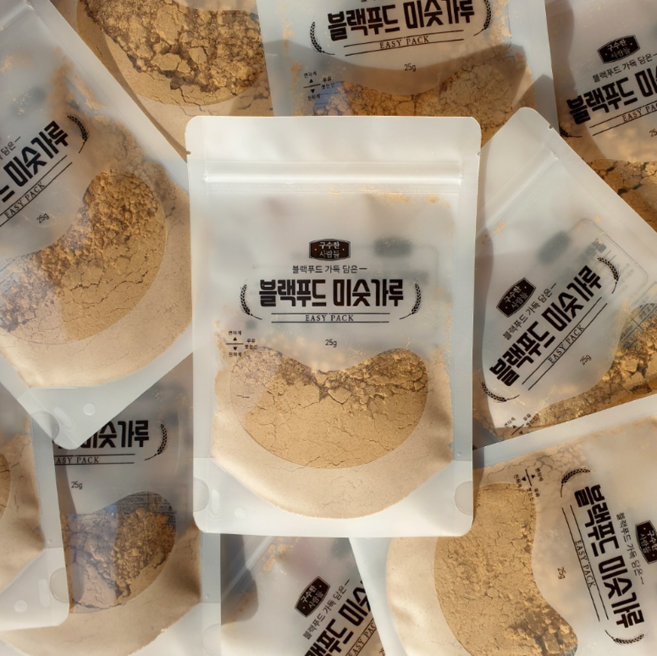 구수한 사람들 바로 볶은 블랙푸드 미숫가루 쉐이크 10팩, 25g, 1세트