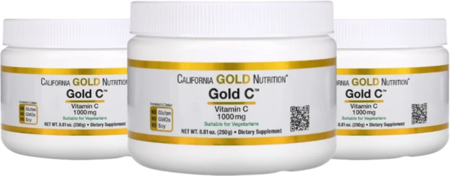 캘리포니아 골드 Gold C 파우더 비타민C 1 000mg 250g(8.81oz), 3개, 3개 - 쿠팡