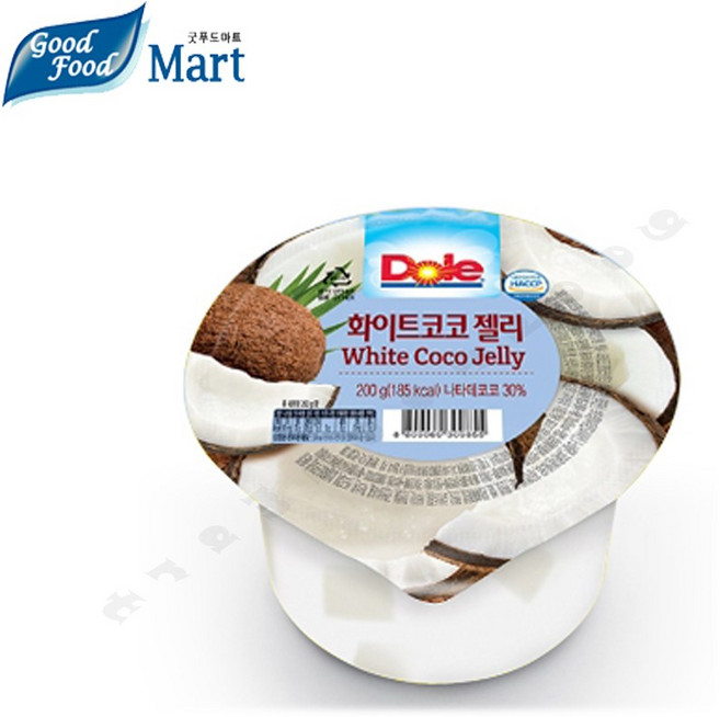 돌 화이트코코 컵젤리, 200g, 6개