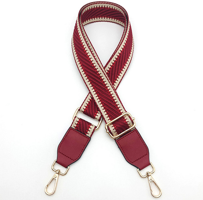 톤앤톤 사선 자가드 패턴 가방 스트랩 가방끈 길이조정 크로스 가방