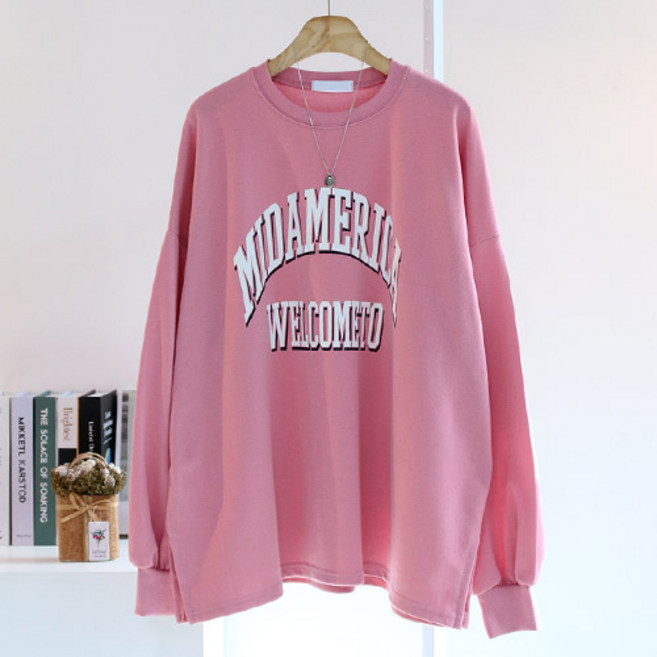 에스제이룩 여성용 해이컴박스 오버핏 빅사이즈 긴팔티셔츠 국내제작