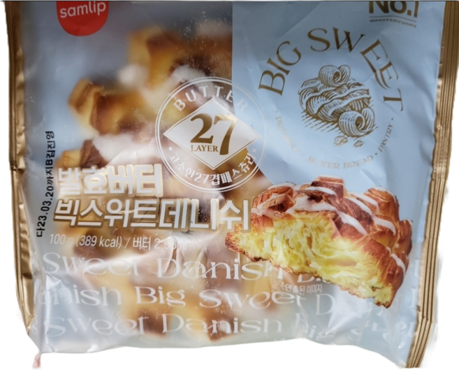 삼립 빅스위트데니쉬 100g, 8개