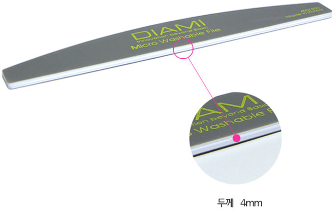 다이아미 마이크로워셔블파일 400그릿 & 샌딩블럭, 1개