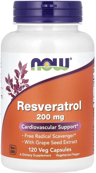 나우푸드 천연 레스베라트롤 200mg 베지 캡슐 120정, 5개 - 쿠팡