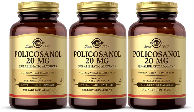 솔가 폴리코사놀 20mg 베지터블 캡슐, 100정, 3개